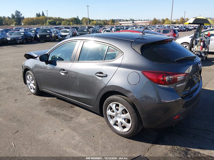 Vin: 3mzbm1k76fm218315, lot: 46786703, mazda mazda3 i sport 20153