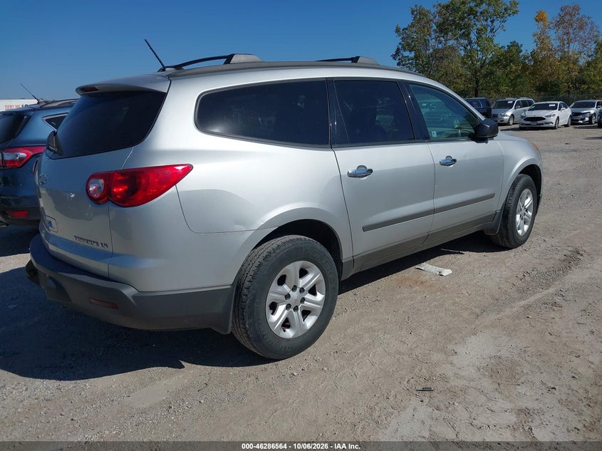 Vin: 1gnkrfed0bj224368, lot: 46786710, chevrolet traverse ls 20114