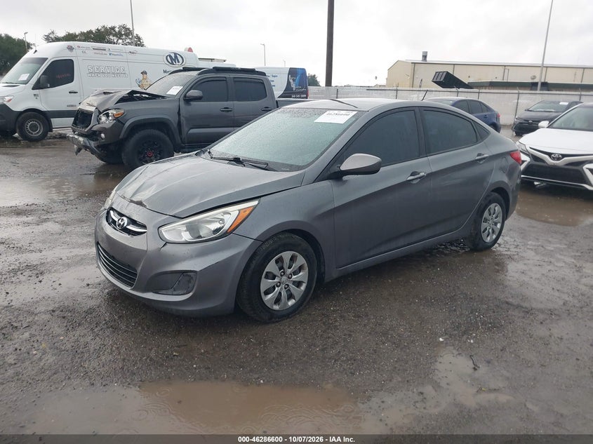 Vin: kmhct4ae1fu855552, lot: 46786746, hyundai accent gls 20152