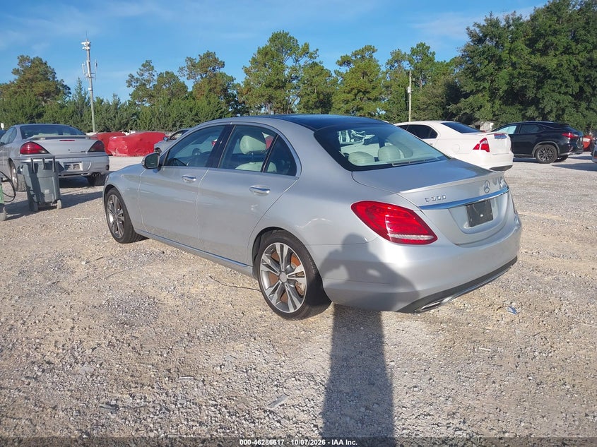 Vin: 55swf4jb7gu169524, lot: 46786763, mercedes-benz c 300 20163
