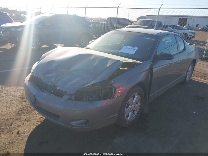 CHEVROLET MONTE CARLO 2006 VIN 2G1WM15K269302833