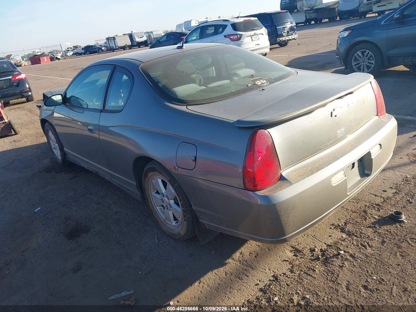 CHEVROLET MONTE CARLO 2006 VIN 2G1WM15K269302833