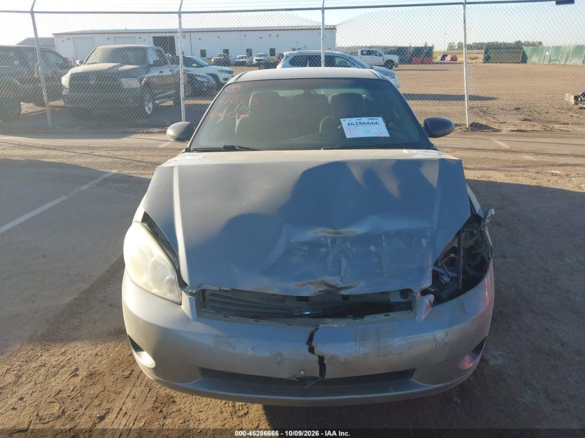 CHEVROLET MONTE CARLO 2006 VIN 2G1WM15K269302833