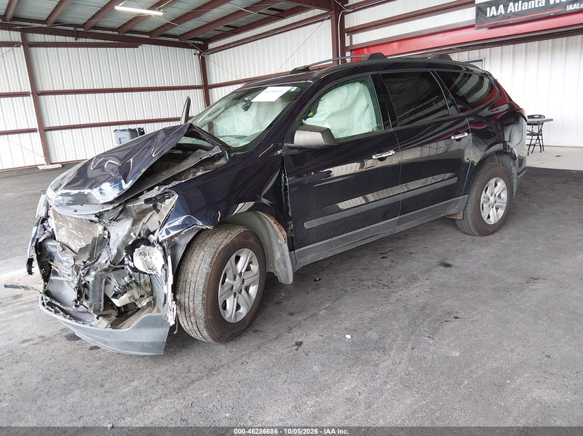 2015 Chevrolet Traverse, Front End, IAAI, VIN 1GNKRFKP1FJ369431 — photo 2