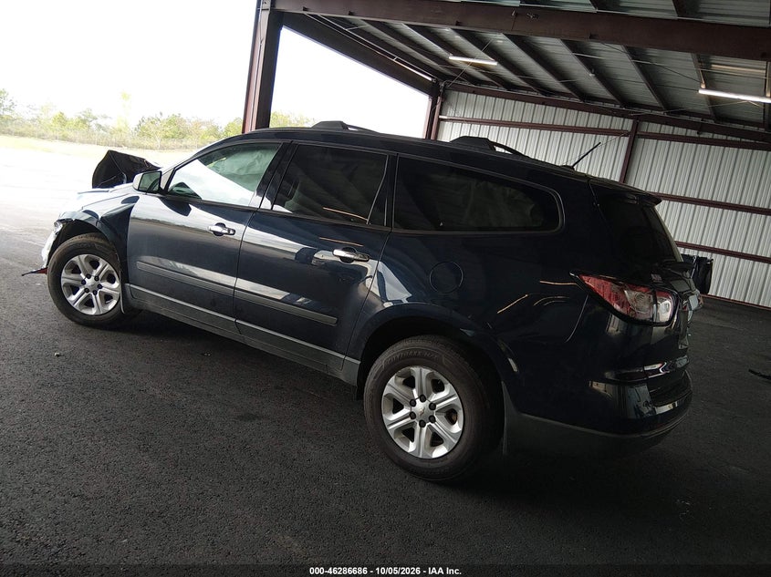 Vin: 1gnkrfkd1fj369431, lot: 46786832, chevrolet traverse ls 20153