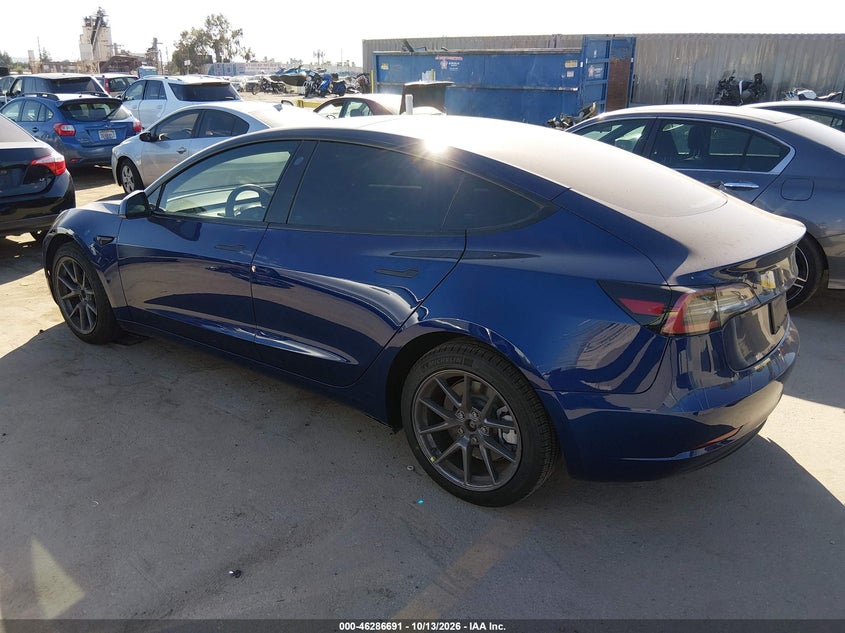 Vin: 5yj3e1ea4pf479007, lot: 46786837, tesla model 3 rear-wheel drive 20233