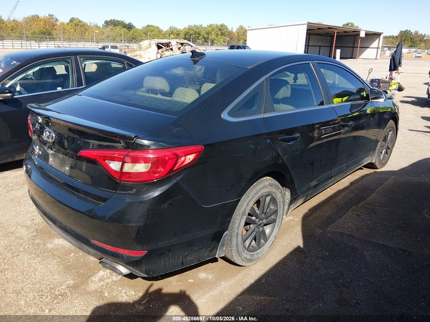 Vin: 5npe24af9hh551438, lot: 46786843, hyundai sonata se 20174