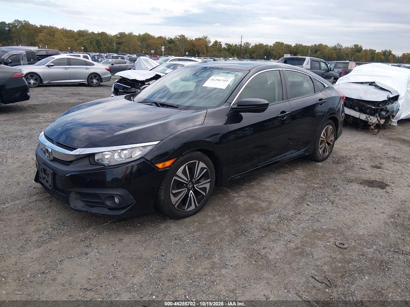 Vin: jhmfc1f31jx000718, lot: 46786848, honda civic ex-t 20182
