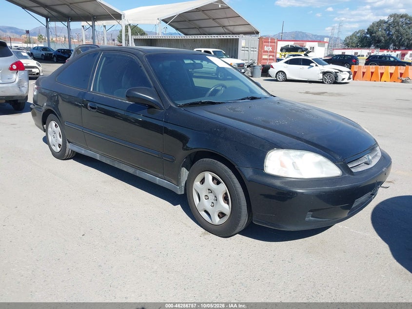 2000 Honda Civic Ex, Right Rear, IAAI, VIN 1HGEJ824XYL084714