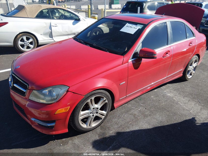 Vin: wddgf4hb1cr230243, lot: 46786910, mercedes-benz c 250 sport 20122