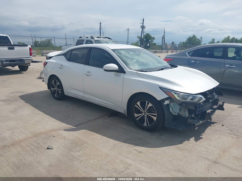 Vin: 3n1ab8cv7ly283398, lot: 46787002, nissan sentra sv xtronic cvt 20201