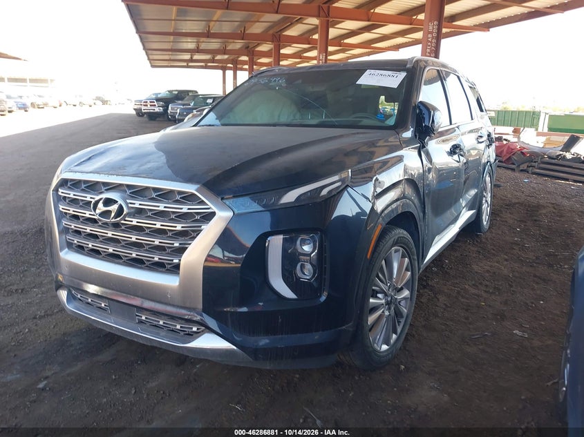 Vin: km8r5dhe3lu082587, lot: 46787027, hyundai palisade limited 20202