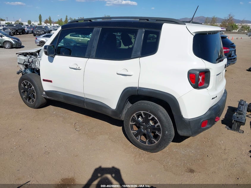 Vin: zacnjdc14ppp69097, lot: 46787039, jeep renegade trailhawk 4x4 20233