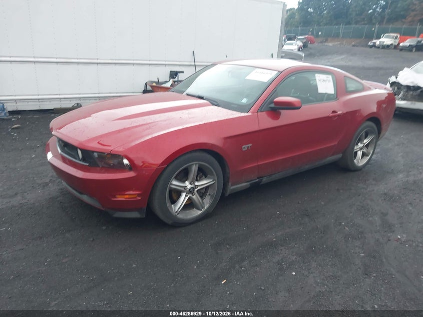 Vin: 1zvbp8ch5a5156265, lot: 46787075, ford mustang gt/gt premium 20102