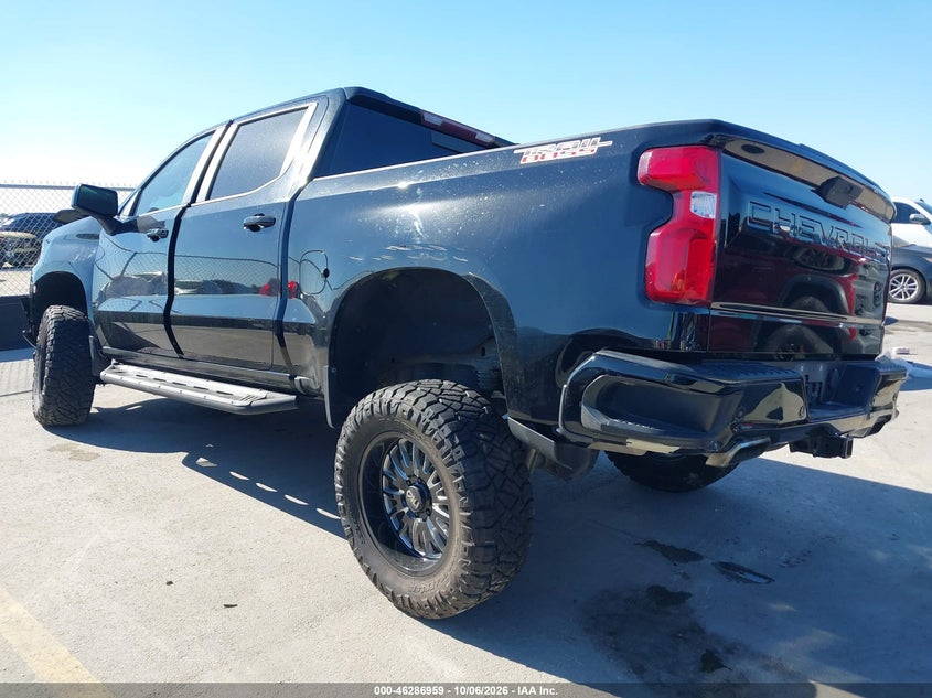 Vin: 3gcpyfel0mg148051, lot: 46787105, chevrolet silverado 1500 4wd  short bed lt trail boss 20213