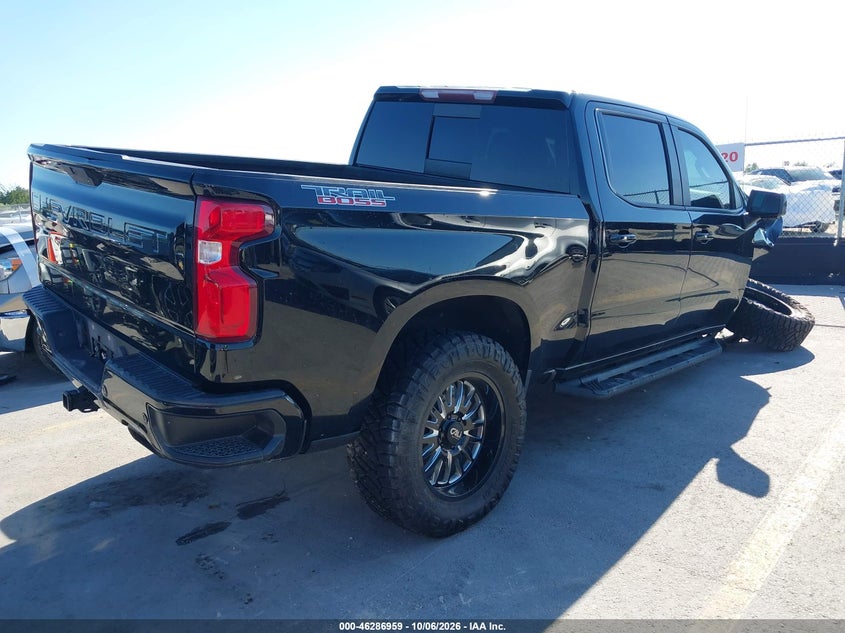 Vin: 3gcpyfel0mg148051, lot: 46787105, chevrolet silverado 1500 4wd  short bed lt trail boss 20214