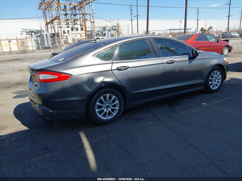Vin: 3fa6p0g76fr225689, lot: 46787128, ford fusion s 20154
