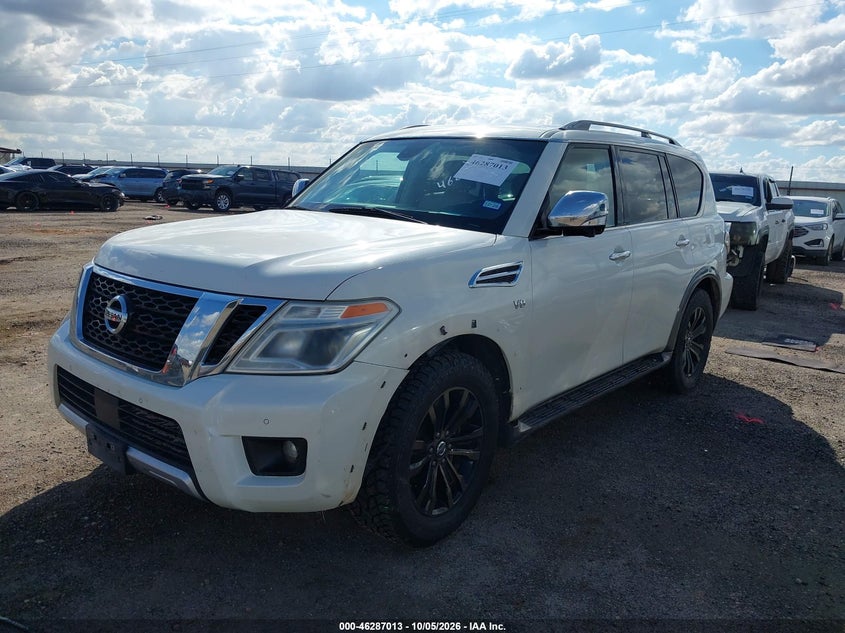 Vin: jn8ay2ne8h9700535, lot: 46787159, nissan armada platinum 20172