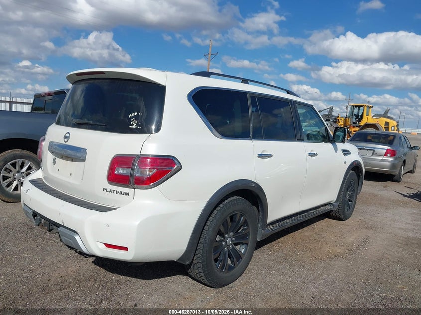 Vin: jn8ay2ne8h9700535, lot: 46787159, nissan armada platinum 20174