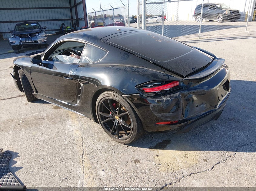 Vin: wp0aa2a87ks261084, lot: 46787247, porsche 718 cayman 20193