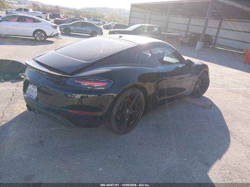 Vin: wp0aa2a87ks261084, lot: 46787247, porsche 718 cayman 20194