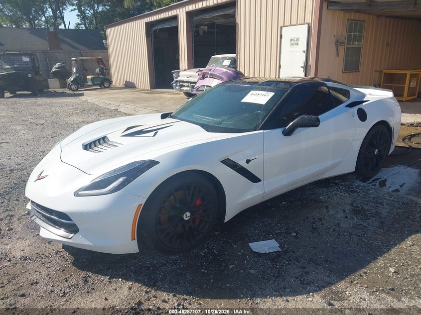 Vin: 1g1ym2d77h5100582, lot: 46787253, chevrolet corvette stingray z51 20172