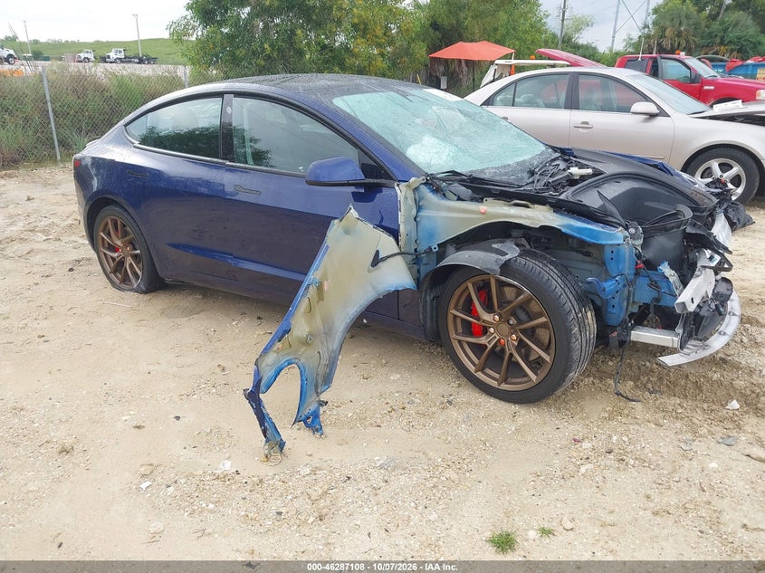 Vin: 5yj3e1ecxpf479028, lot: 46787254, tesla model 3 performance dual motor all-wheel drive 2023 img_1