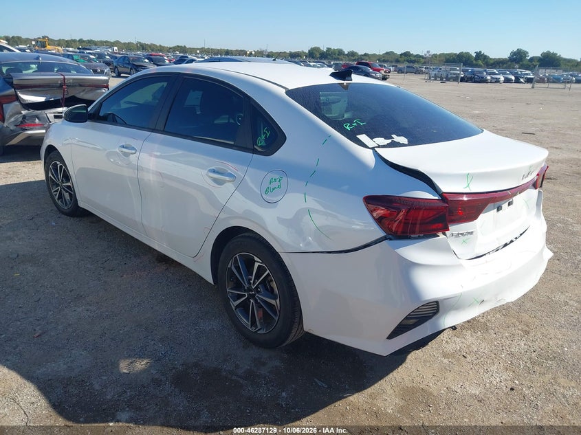 Vin: 3kpf24ad6ne465510, lot: 46787275, kia forte lxs 20223