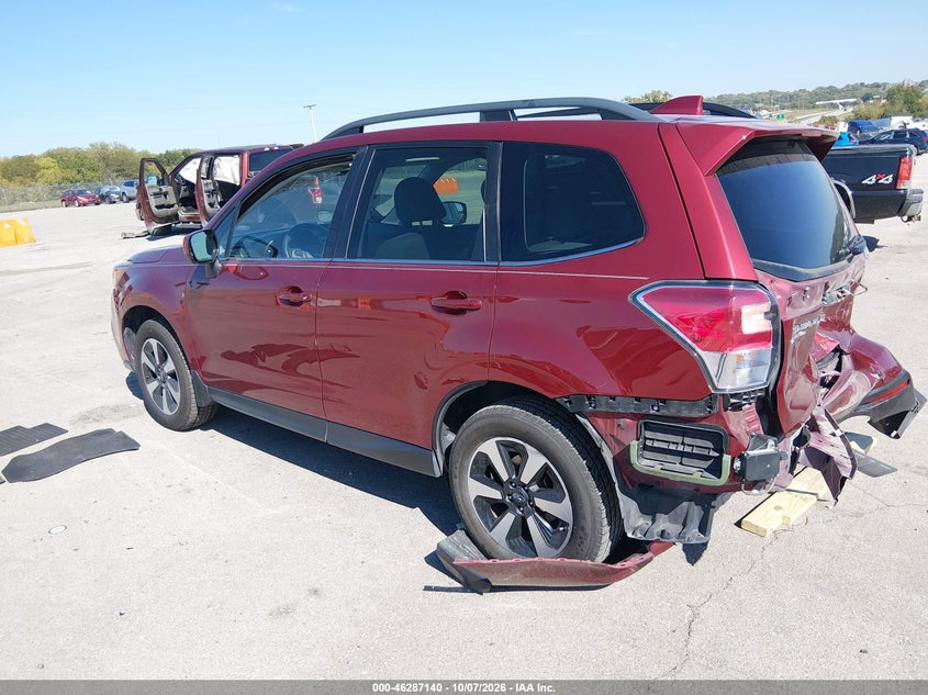 Vin: jf2sjajc5jh539805, lot: 46787286, subaru forester 2.5i limited 20183