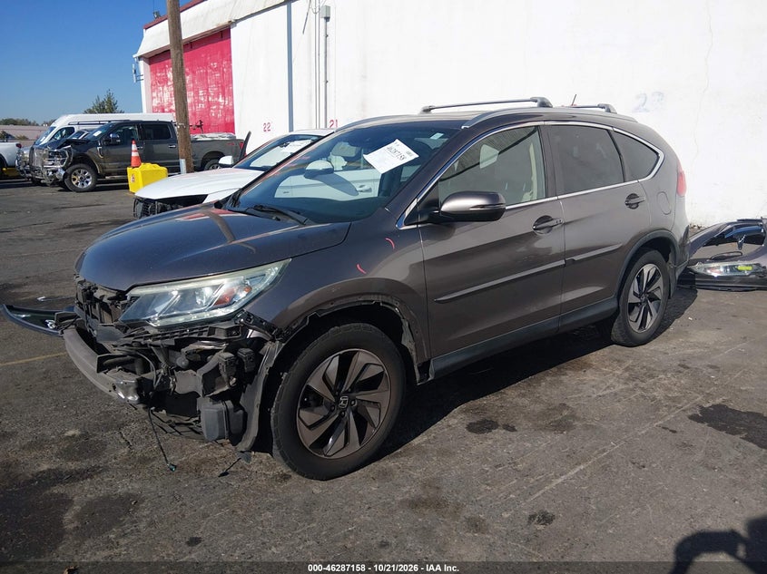 Vin: 5j6rm4h99gl015198, lot: 46787304, honda cr-v touring 20162