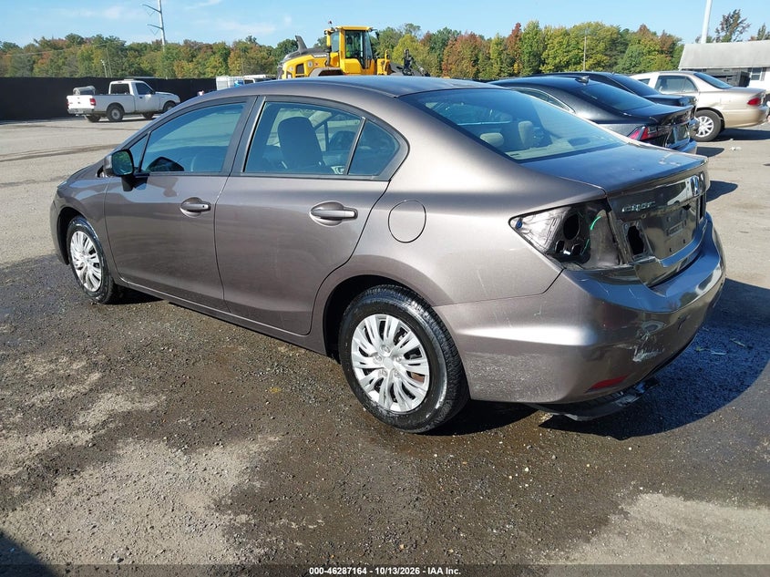 Vin: 2hgfb2f57dh574214, lot: 46787310, honda civic lx 20133