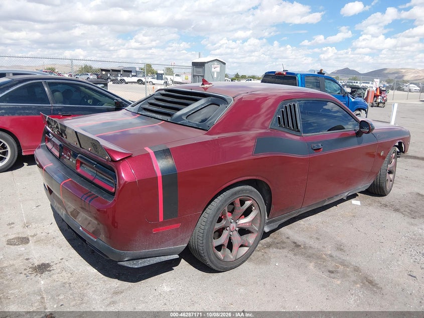 Vin: 2c3cdzag7hh640302, lot: 46787317, dodge challenger sxt plus 20174