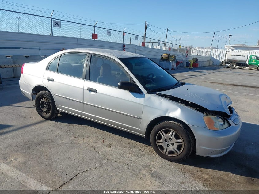 2001 Honda Civic Lx, Front, IAAI, VIN 2HGES16521H508865