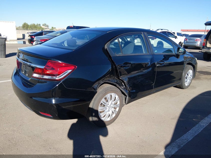 Vin: 19xfb2f52ee214246, lot: 46787399, honda civic lx 20144