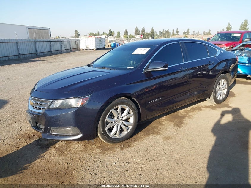Vin: 2g1105s36h9184542, lot: 46787402, chevrolet impala 1lt 20172