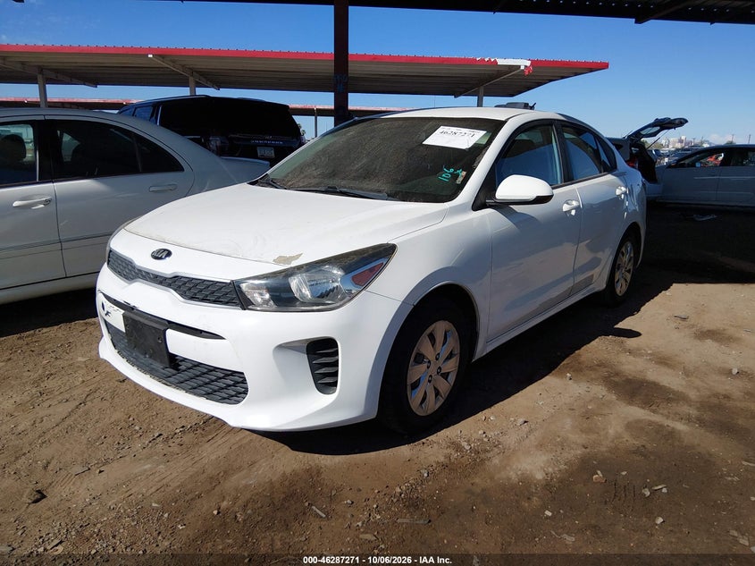 Vin: 3kpa24ab2je048646, lot: 46787417, kia rio s 20182