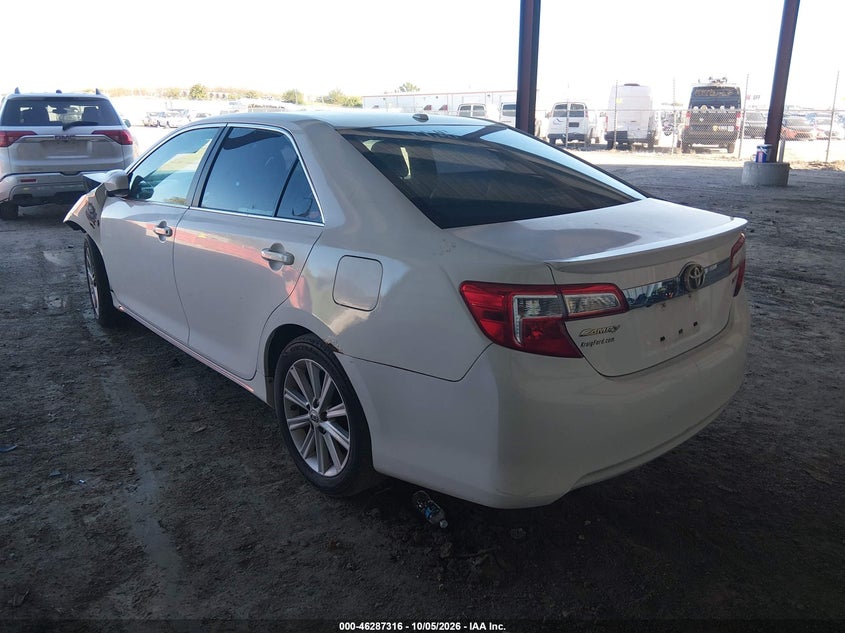 Vin: 4t4bf1fk6cr214916, lot: 46787462, toyota camry xle 20123