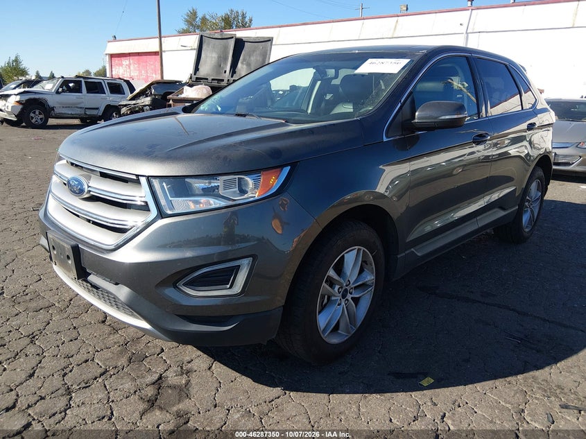 Vin: 2fmtk4j94fbb07261, lot: 46787496, ford edge sel 20152