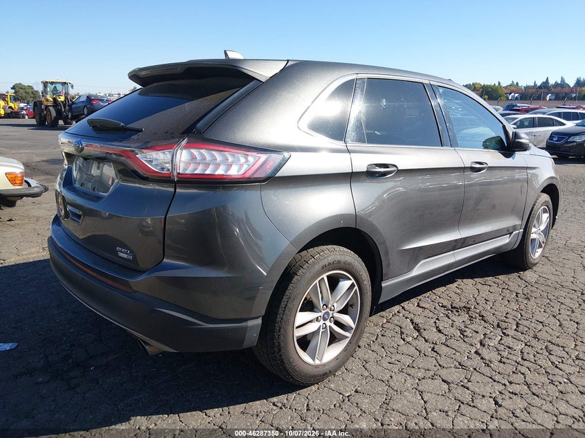 Vin: 2fmtk4j94fbb07261, lot: 46787496, ford edge sel 20154