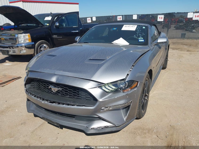 Vin: 1fatp8uh8l5118768, lot: 46787509, ford mustang ecoboost premium 20202