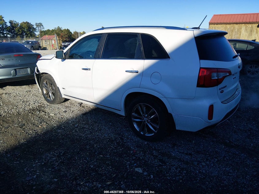 Vin: 5xykwda78fg654287, lot: 46787515, kia sorento limited v6 20153