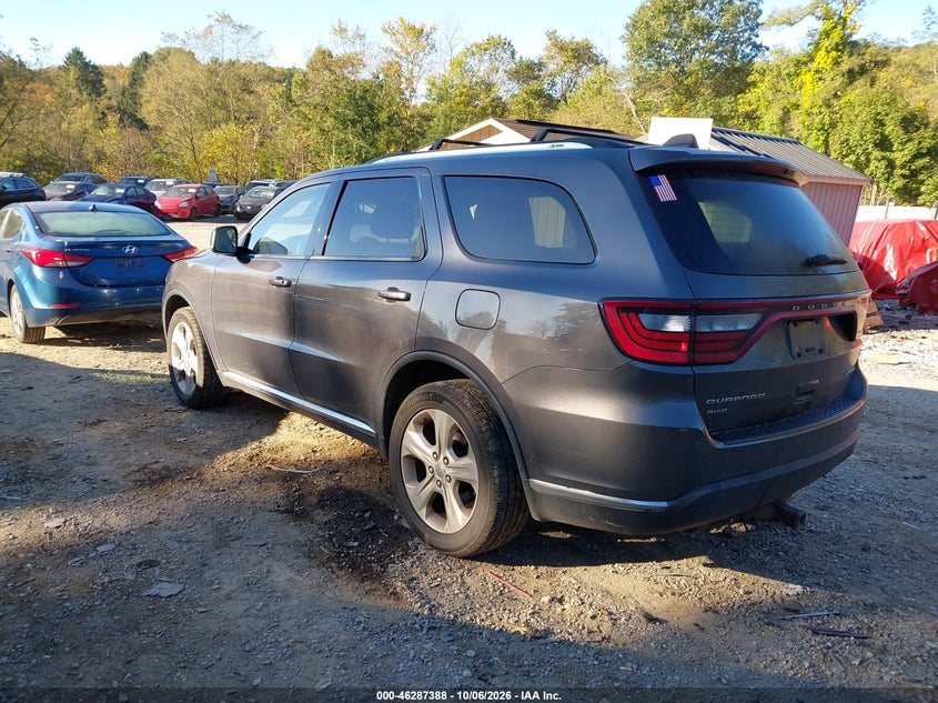 Vin: 1c4rdjdg4fc750985, lot: 46787534, dodge durango limited 20153