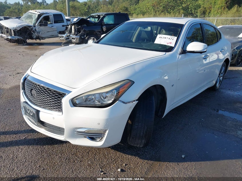Vin: jn1by1ap8fm542244, lot: 46787567, infiniti q70 3.7 20152