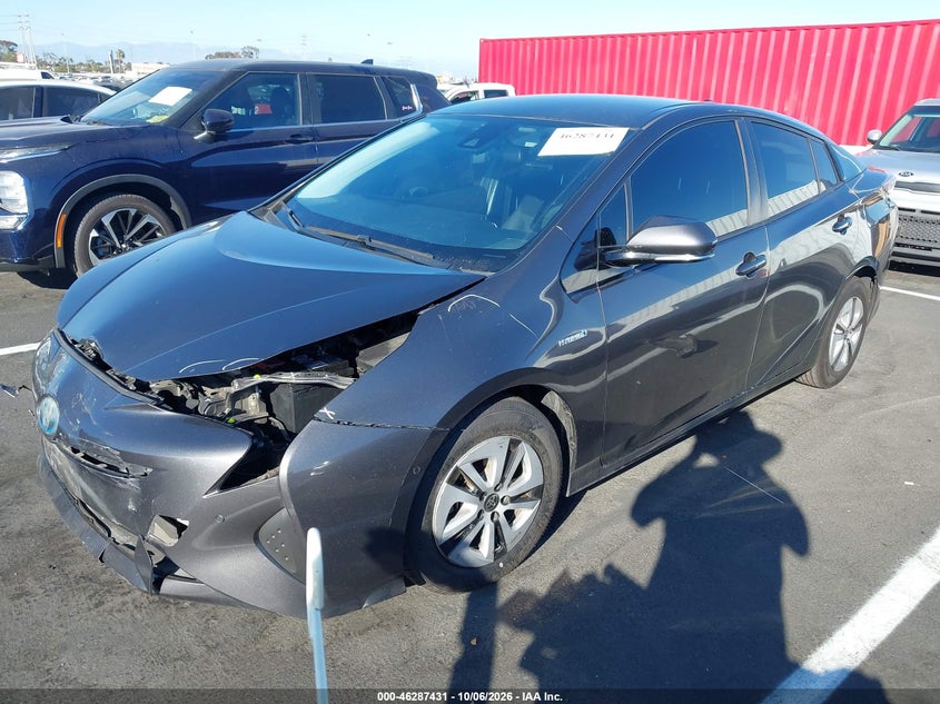 Vin: jtdkbrfu1j3584412, lot: 46787577, toyota prius two 20182