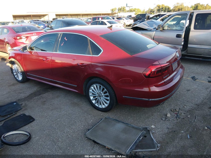Vin: 1vwbt7a30hc086323, lot: 46787606, volkswagen passat 1.8t se 20173