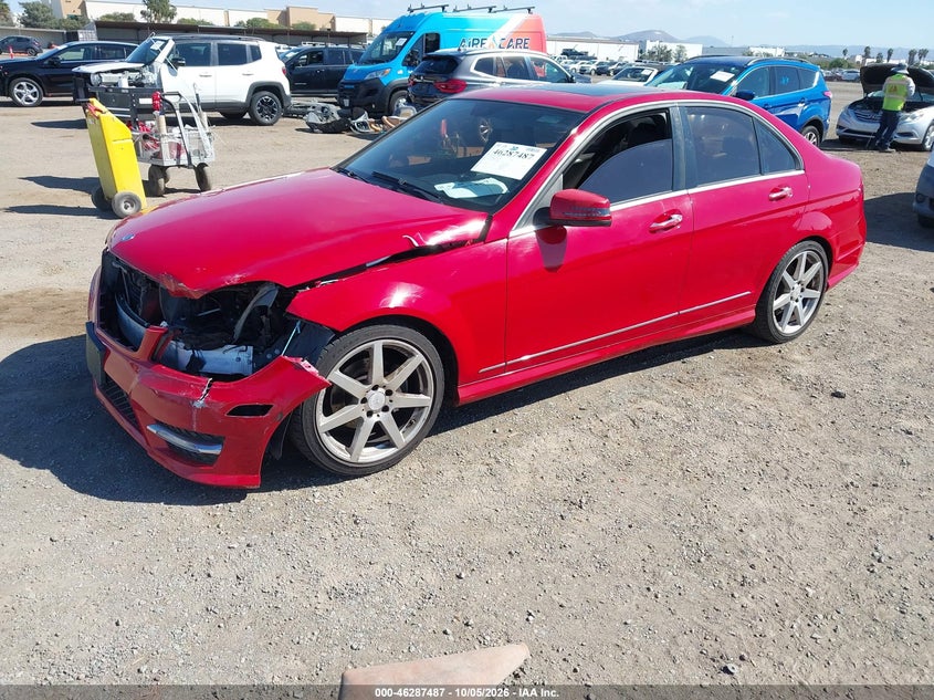 Vin: wddgf4hb1dr259792, lot: 46787633, mercedes-benz c 250 sport 20132