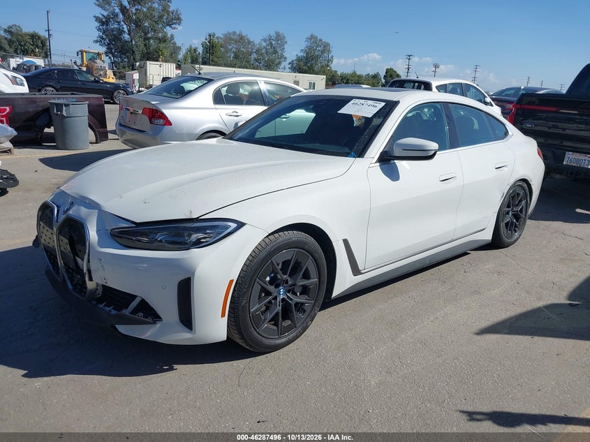 Vin: wby43aw01rfr69286, lot: 46787642, bmw i4 gran coupe edrive35 20242