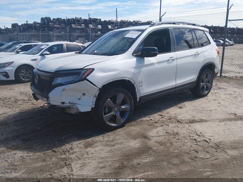 Vin: 5fnyf8h93mb020950, lot: 46787667, honda passport awd touring 20212