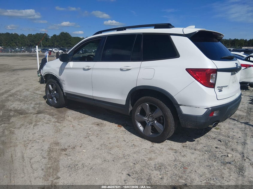 Vin: 5fnyf8h93mb020950, lot: 46787667, honda passport awd touring 20213