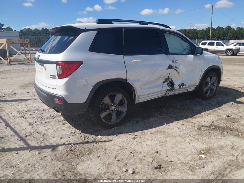 Vin: 5fnyf8h93mb020950, lot: 46787667, honda passport awd touring 20214